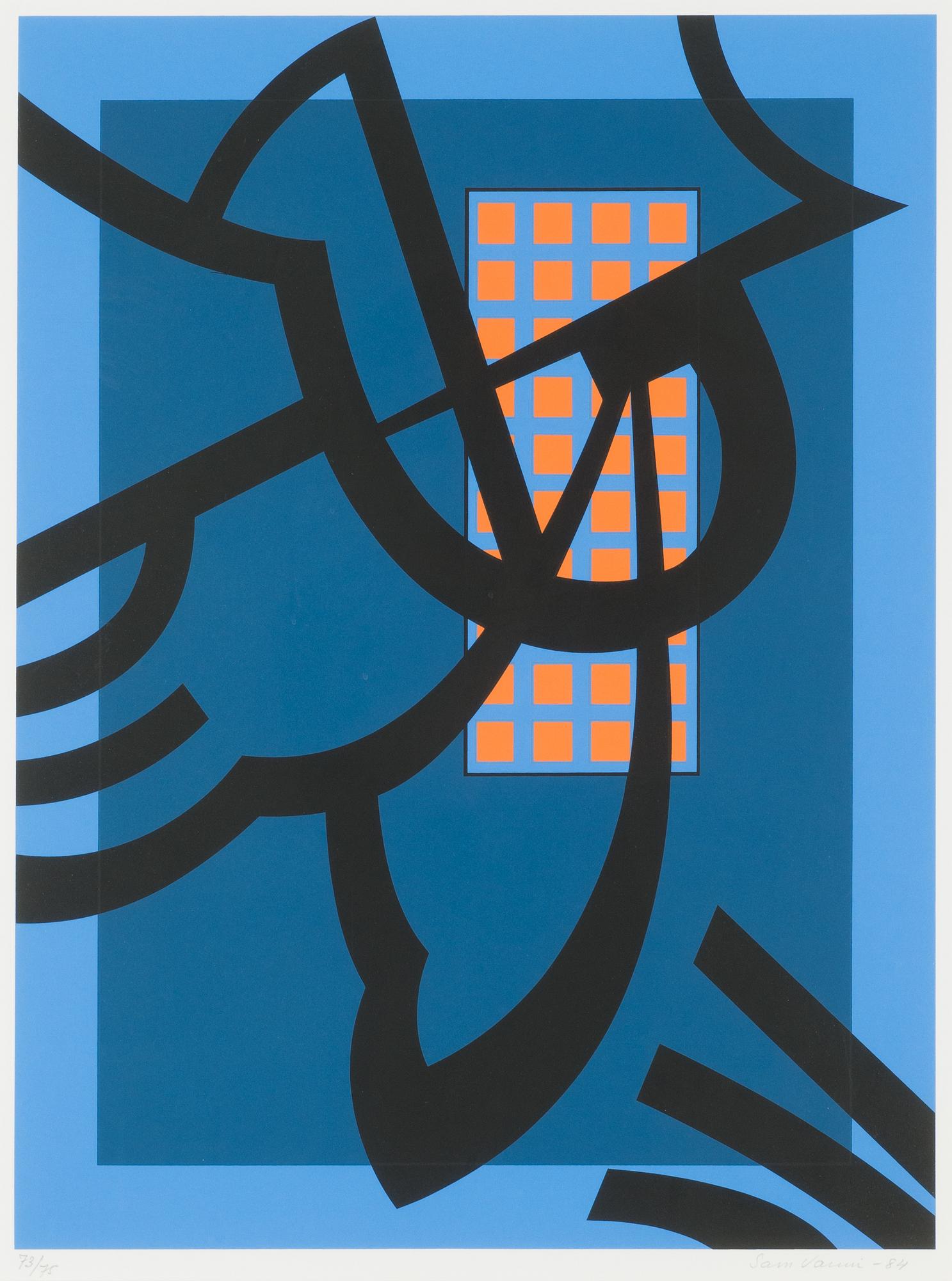 Sam Vanni, silkscreen, signed and dated -84, numbered 73/75.