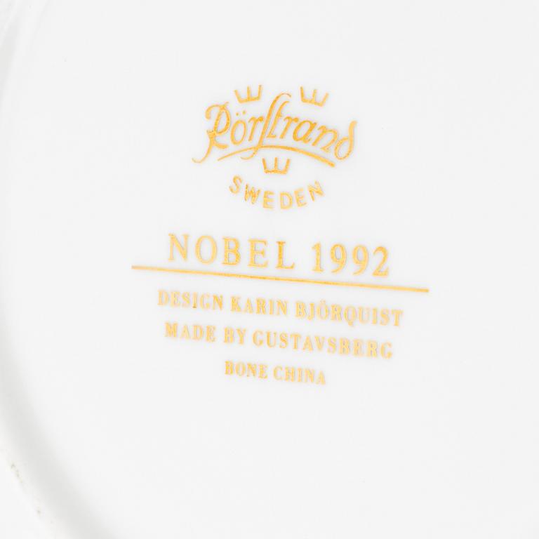 Karin Björquist, skålar, 3 st, benporslin, "Nobel", Rörstrand.