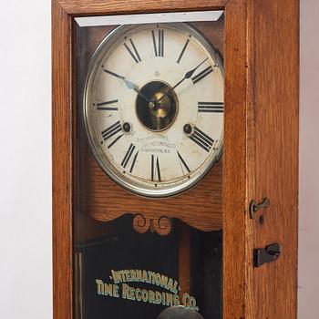 Time clock, International Time Recording Co., Binghampton New York, circa 1900.