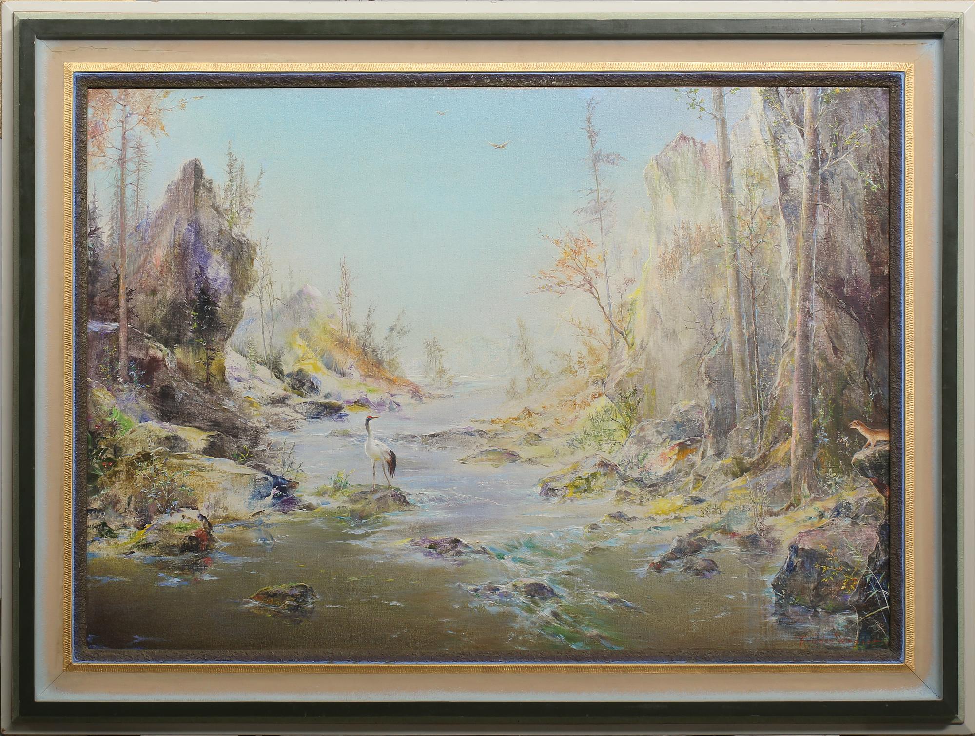 FRIEDRICH MARTIN WEGERT, olja på duk, signerad.