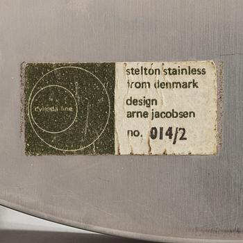 Stelton, 3 osaa, Arne Jacobsen, "Cylinda-Line" ja Erik Magnussen, jääpalakulho, Tanska, 1960-70-luku.