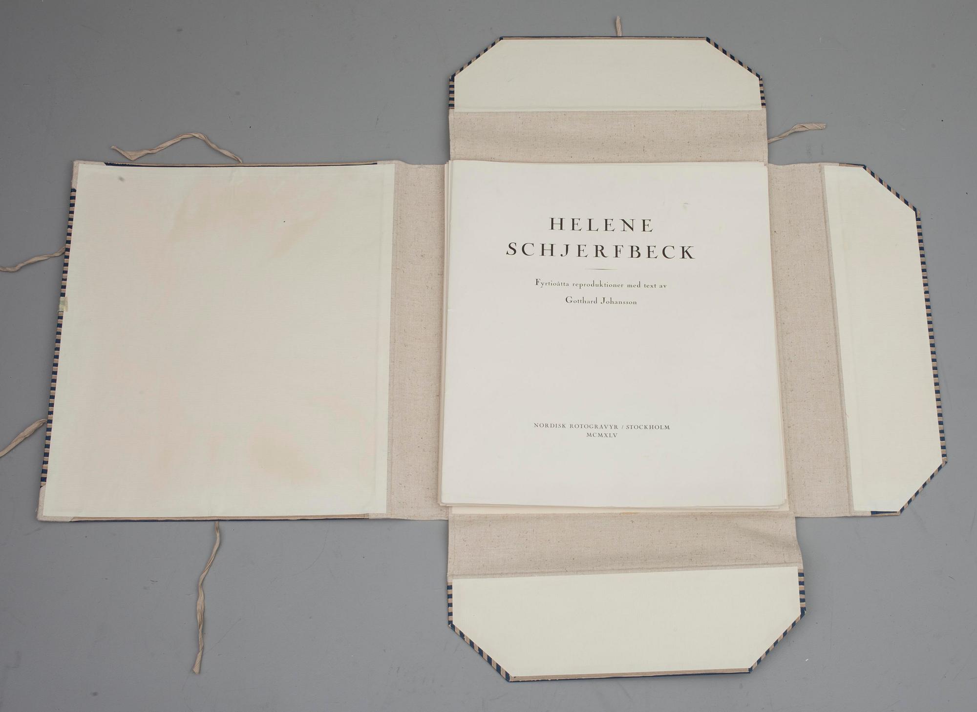 HELENE SCHJERFBECK, 7 st. reproduktioner i mapp.