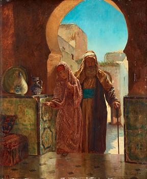 276. Rudolf Ernst, Entering the palace.