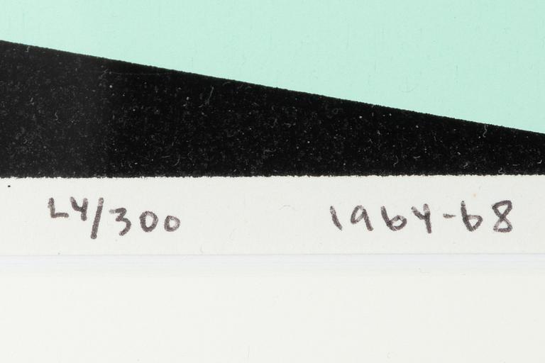 Olle Baertling, färgserigrafi, signerad och daterad 1964-68, samt numrerad 24/300.