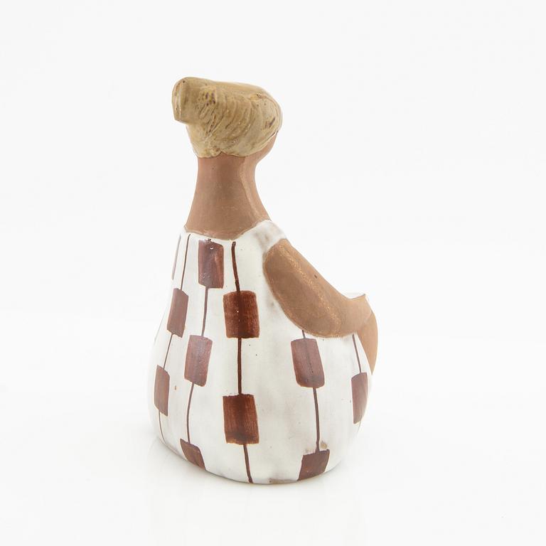 Lisa Larson, figurin, "Charlotta" ur serien "ABC-flickorna" Gustavsberg glaserat stengods.