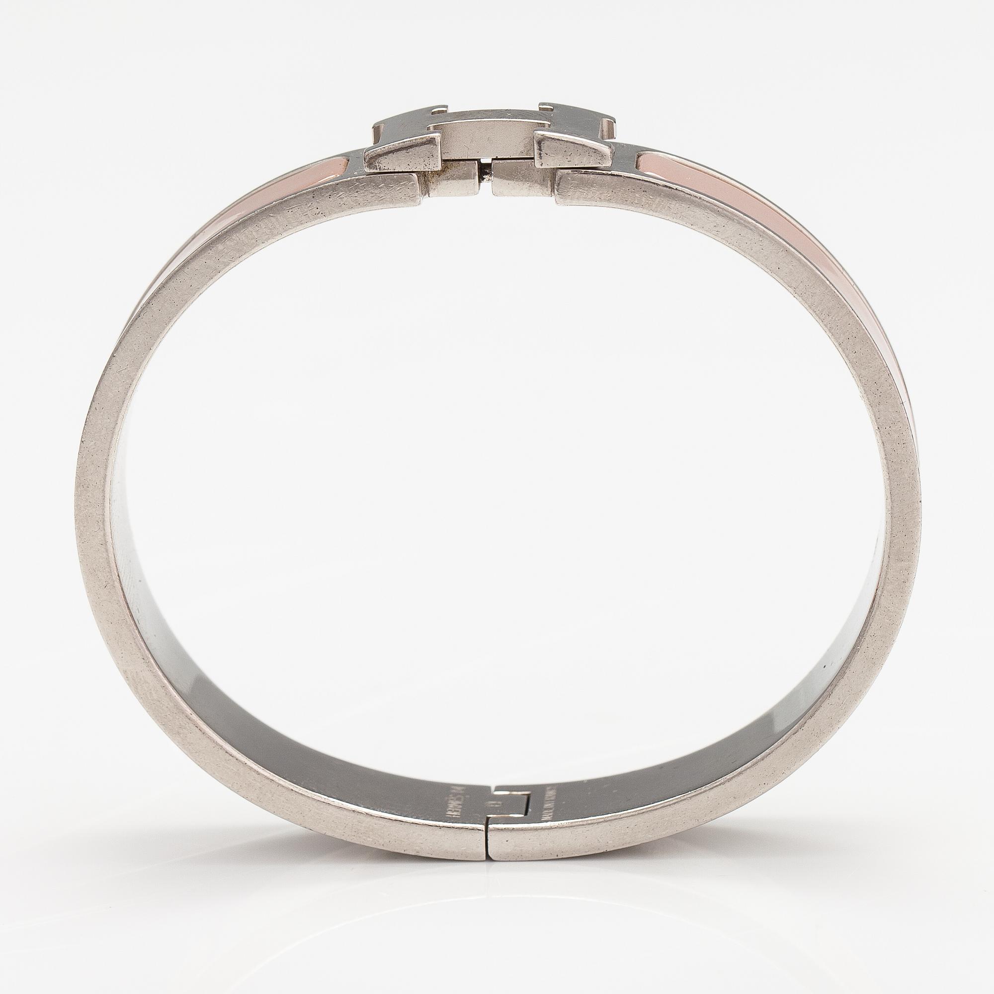 HERMÈS, ARMBAND "Click H" märkt Hermés O, Made in France.