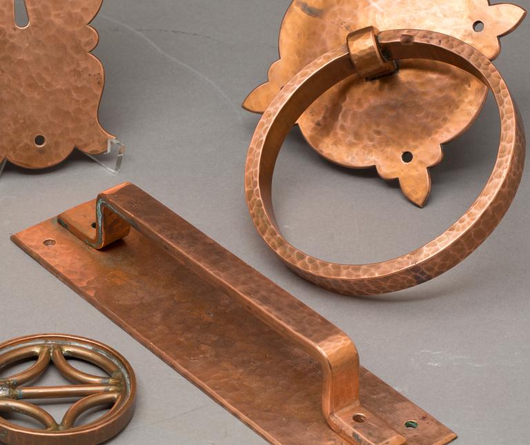 LÅS, BESLAG OCH HANDTAG, 4 delar.