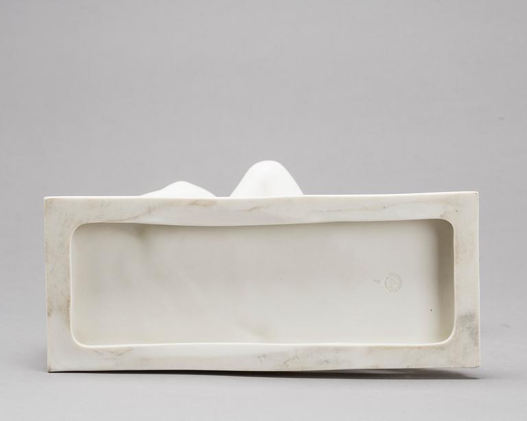 A PARIAN FIGURIN "ARIADNE" AFTER J H DANECKER GUSTAVSBERG 1926. SWEDEN.