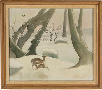 EINAR JOLIN, oil on canvas, signed and dated 1956.