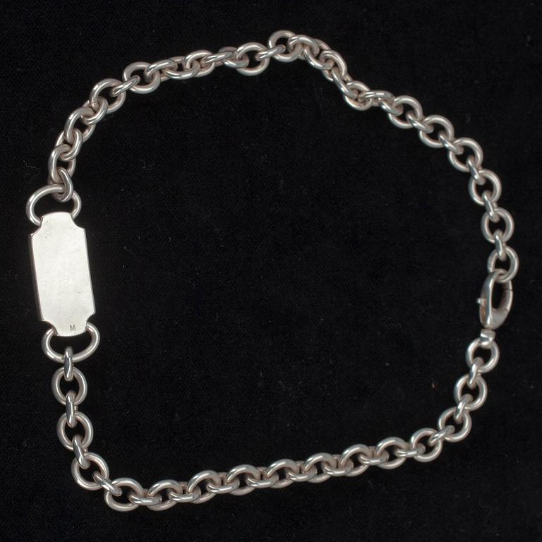 HALSKEDJA, Sterlingsilver, Gucci, Italien, 2000-tal. Vikt 65 g.