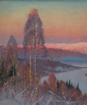 Anshelm Schultzberg, Winter landscape.