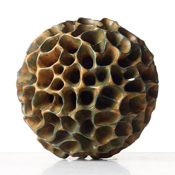 Hans Hedberg, a faience sculpture of a sponge, Biot, France.