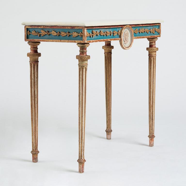 Konsolbord, Stockholmsarbete 1700-talets slut, Sengustavianskt.