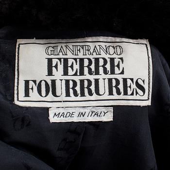 GIANFRANCO FERRE, fur coat.