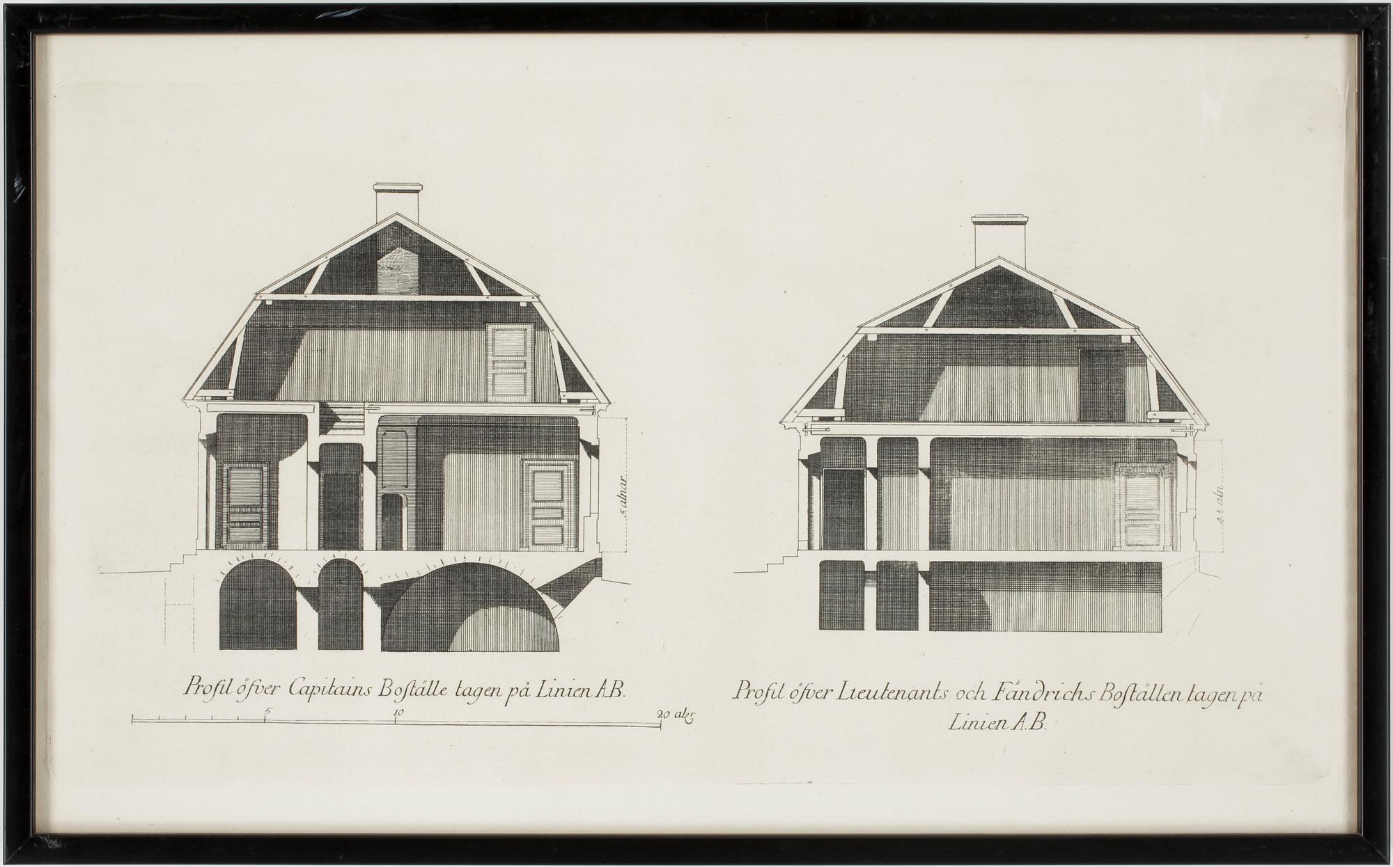 JEAN ERIC REHN, Kopparstick, 4 st, 1700-tal.