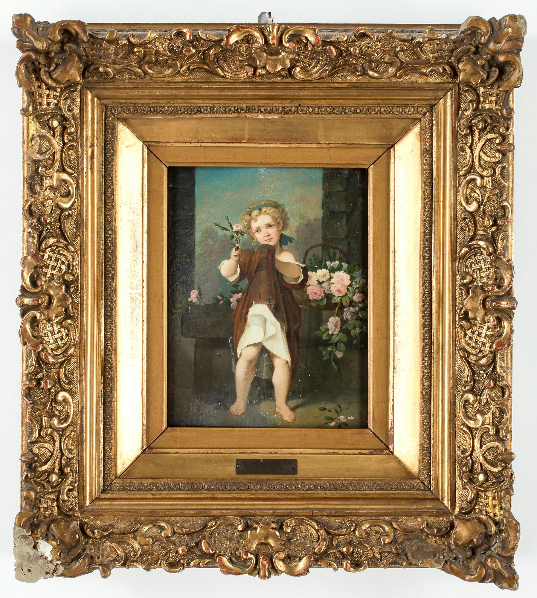 JÓZSEF BORSOS, olja på pannå, signerad.