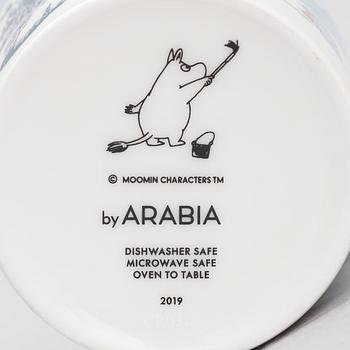 Muminmuggar, 9 st, porslin, Moomin Characters, Arabia.