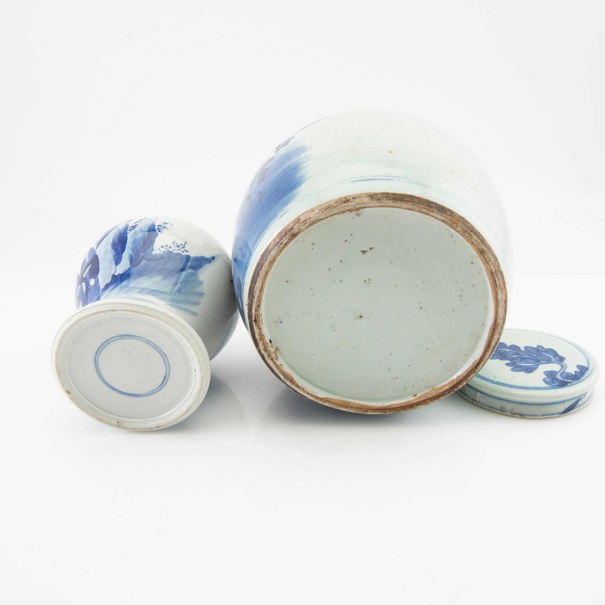 Bowl and cover jar China 18th/19th century porcelain.