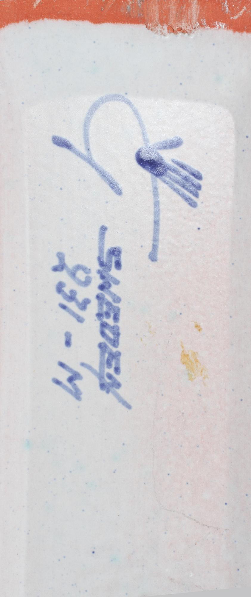VAS, fajans, "Karneval", Stig Lindberg, Gustavsberg Studiohand, 1958-1962.