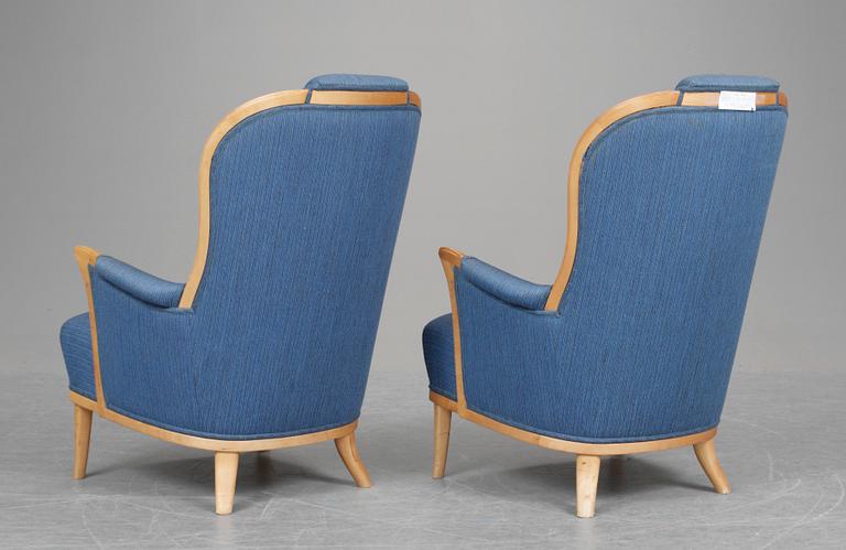 FÅTÖLJER, 1 par, "Vår Fru", Carl Malmsten,