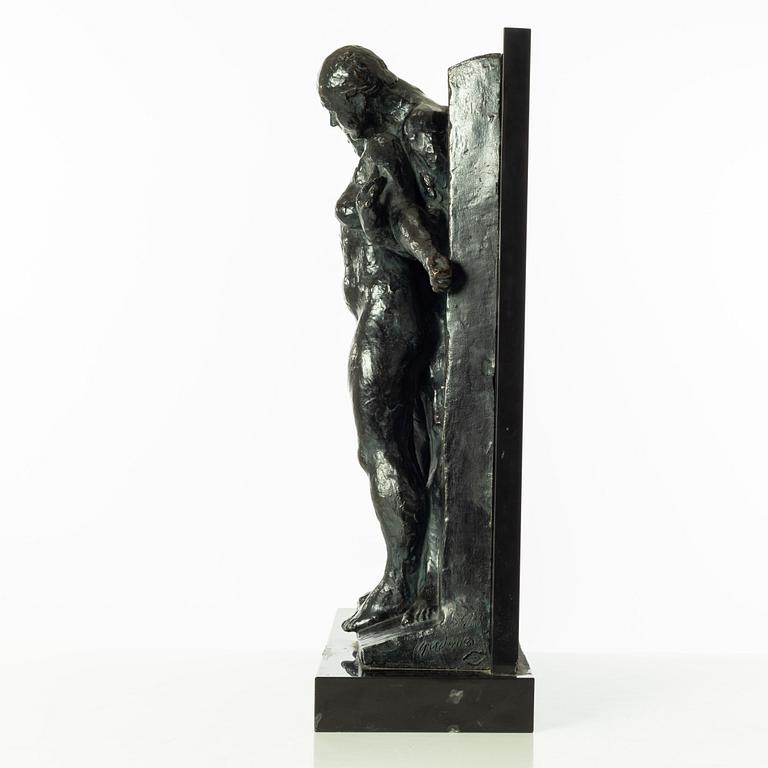 Gudmar Olovson, sculpture. Signed. Numbered. Foundry mark. Bronze, total height 51 cm, length 35 cm.