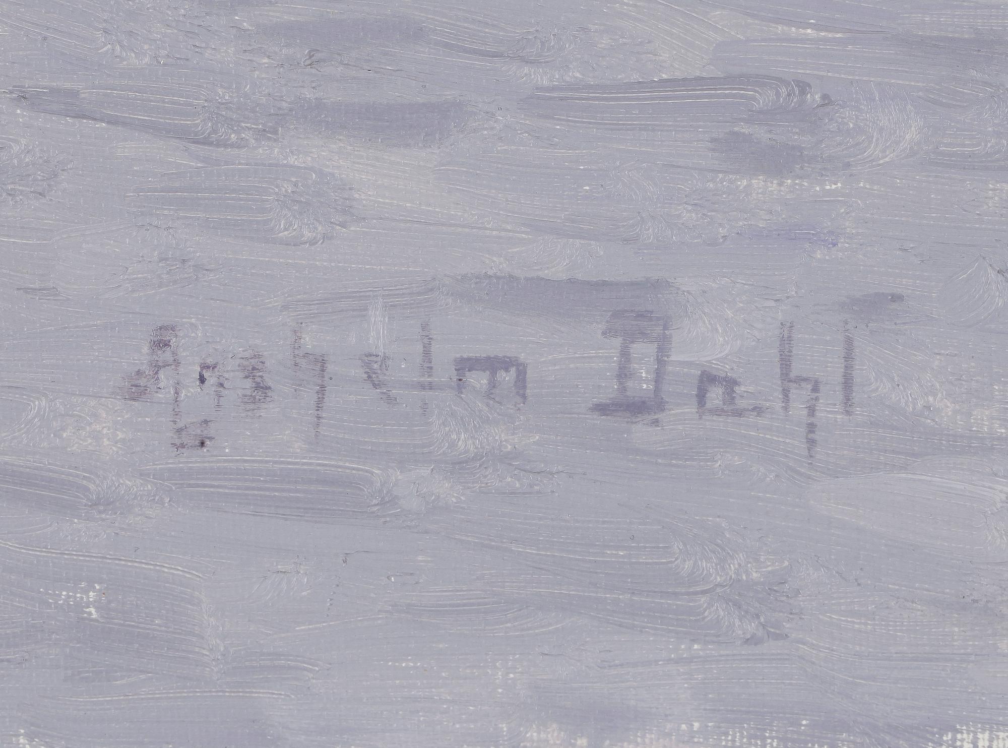 ANSELM DAHL, olja på duk, signerad.