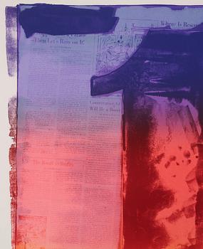 Jasper Johns, "Figure 1", ur: "Color numeral series".