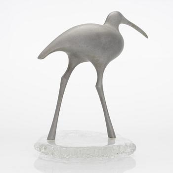 Tapio Wirkkala, skulptur, "Suokurppa" (Beckasin),  TW 513, signerad och stämplad.