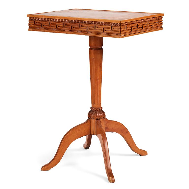 A late Gustavian mahogny table.