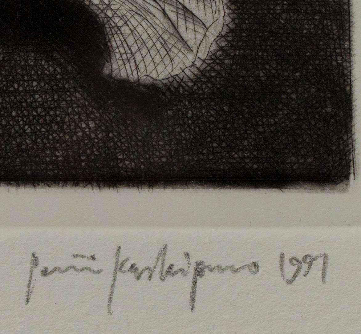 PENTTI KASKIPURO, etsning, numrerad Artist proof 14/15, signerad och daterad 1991.
