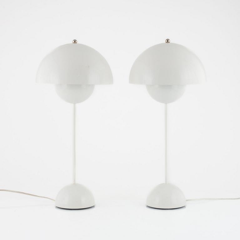 Verner Panton, table lamps, a pair, "Flower Pot", & Tradition, Denmark, 21st century.