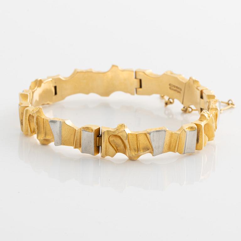 Björn Weckström, armband, "Alba", 18K guld och platina. Lapponia 1987.