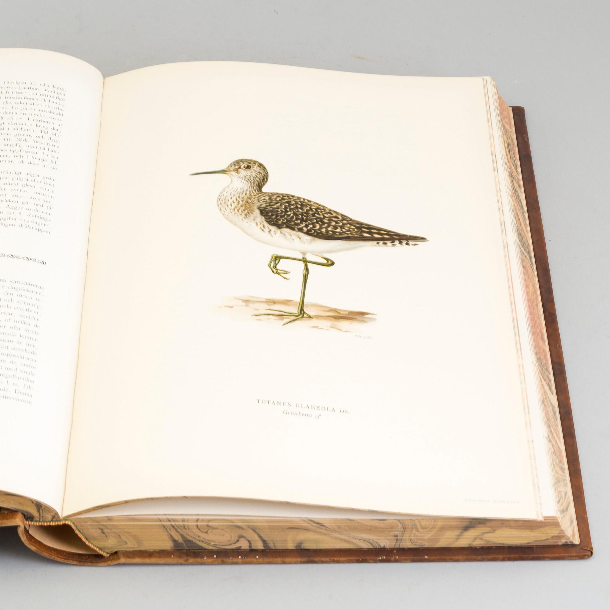 Three volumes, Swedish Birds, by M.W and F von Wright, 1927 and 1929.