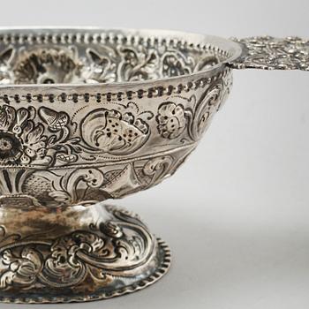 A silver brandy-bowl, likely by Hendrik van Manen, Sneek, Netherlands, 1782.