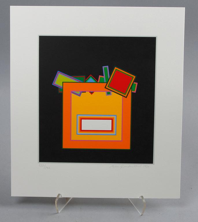PETER FREUDENTHAL, serigrafier, 5 st i mapp. Sign, numr 132/142 samt dat 1994.
