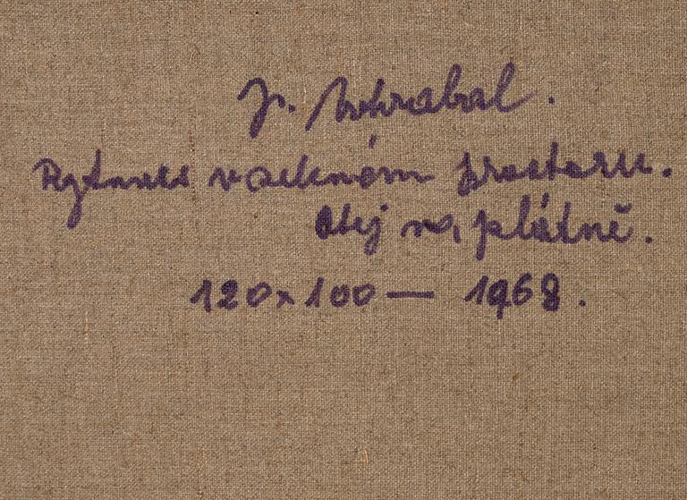 Josef Vohrabal, oil on canvas, signed and dated -68.
