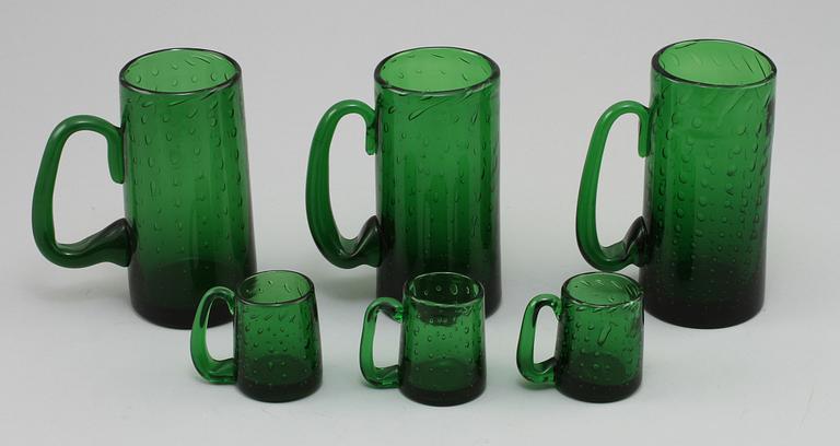 GLASSERVIS, 21 delar, 1900-talets mitt.