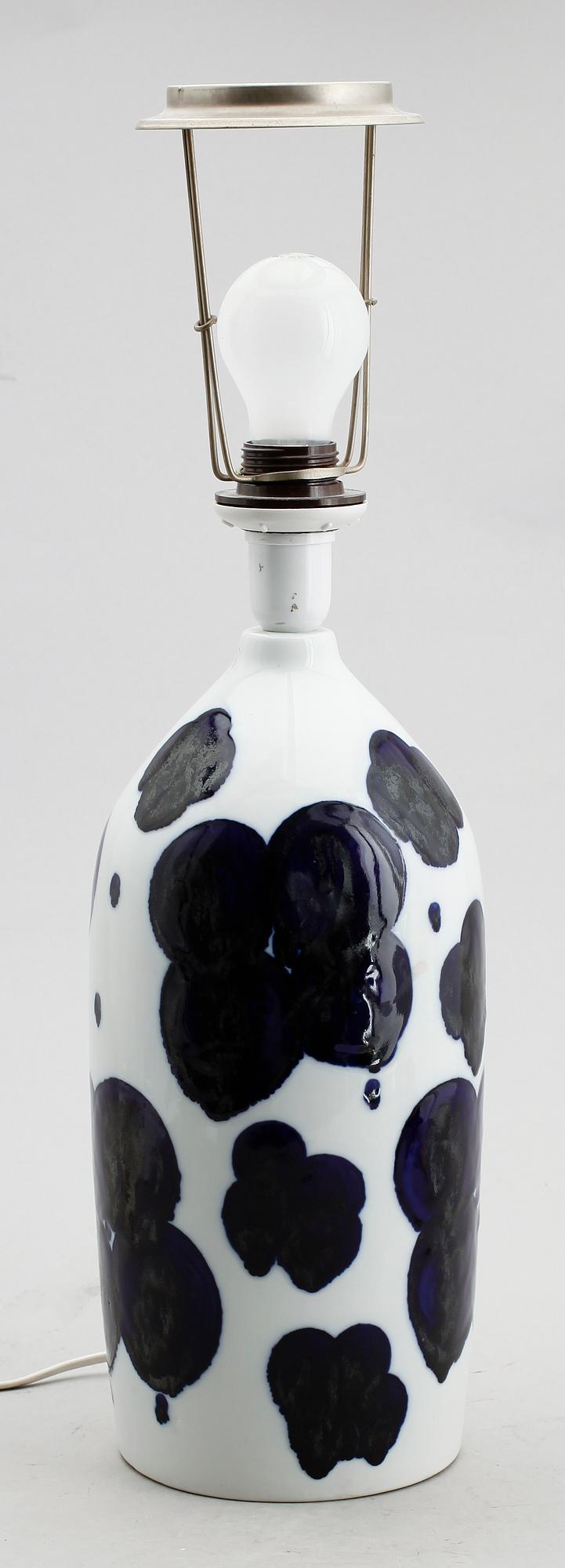 BORDSLAMPA, porslin, Sylvia Leuchovius, Rörstrand.
