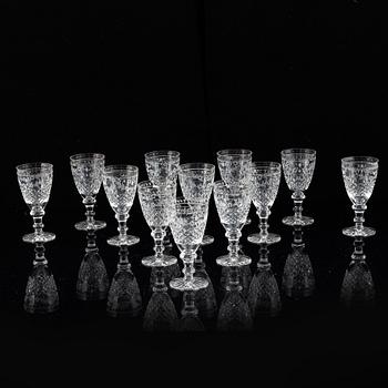 Fritz Kallenberg, glasservis, 26 delar, "Elvira Madigan" Kosta och Kosta Boda.