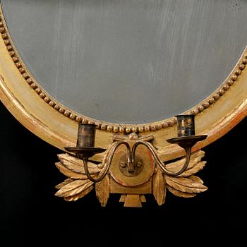 A Gustavian mirror from the 18th century.