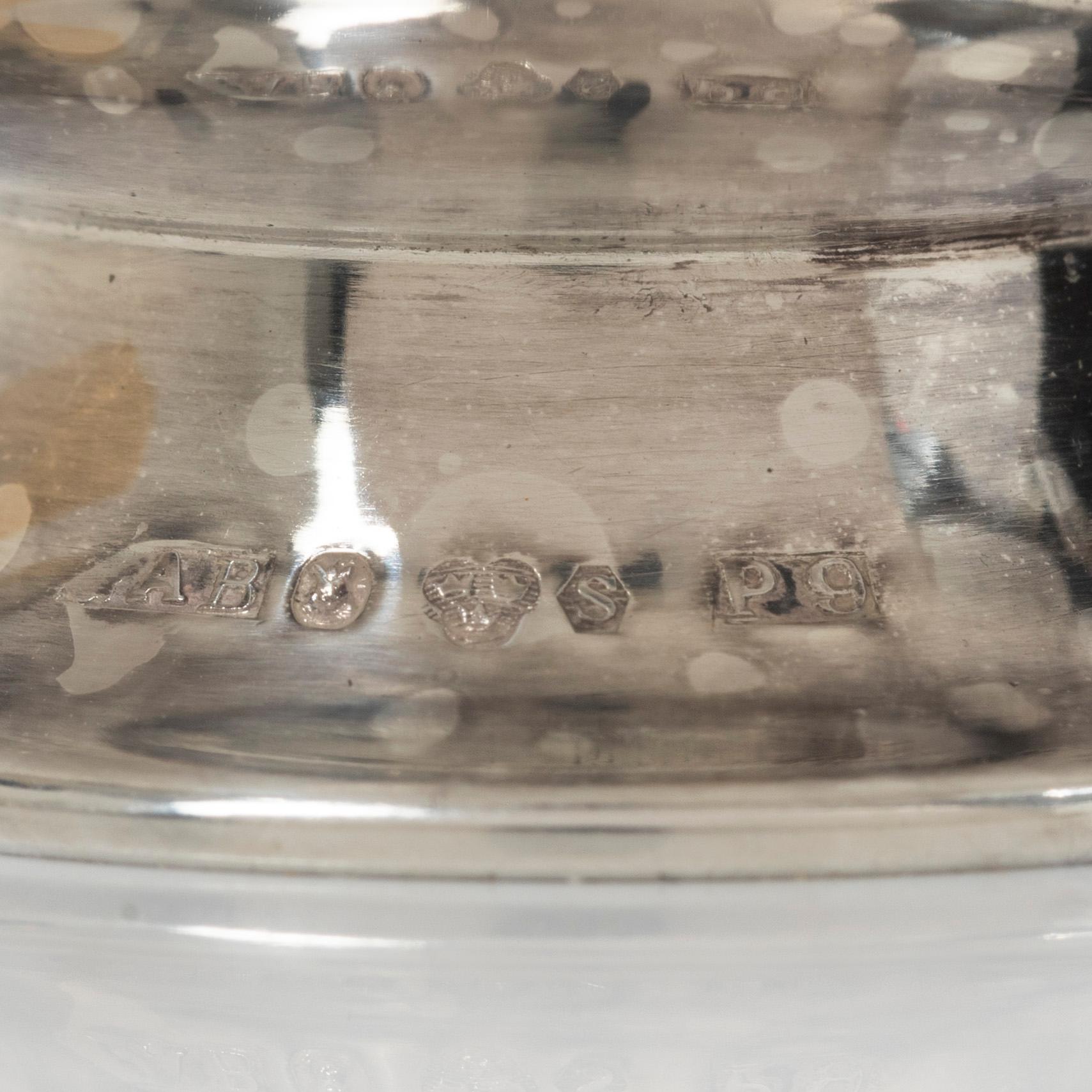 Guldsmedsaktiebolaget (GAB), Punch mugs, 6 pcs, silver, Stockholm 1962-1965.