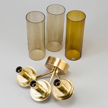 A brass wall lamp by HANS-AGNE JAKOBSSON, Markaryd.