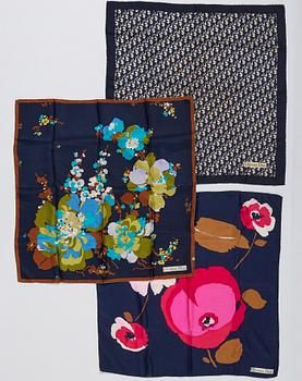 Christian Dior, scarves, 3 st.