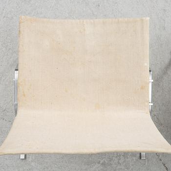 Poul Kjaerholm, "PK 22", fåtöljer, ett par, edition E Kold Christensen, Danmark.