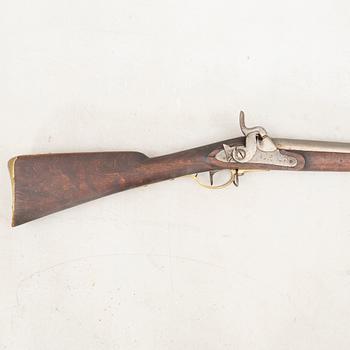 A Swedish percussion gun 1815-45 pattern.