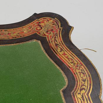 A Boulle style card table, end of the 19th Century.