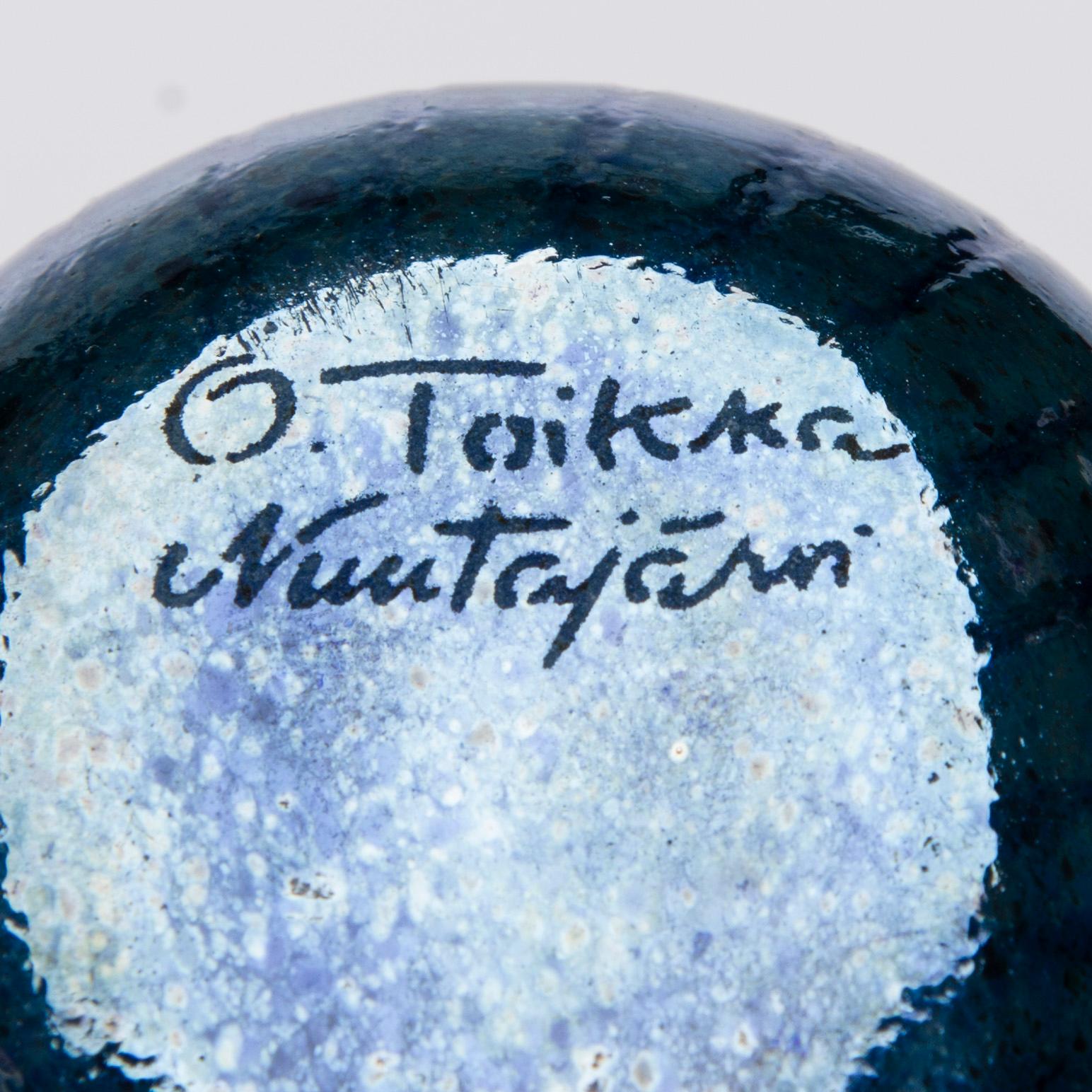 LINTUJA, 2 kpl, lasia, Oiva Toikka, toinen signeerattu.