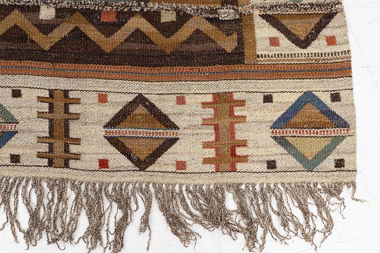 Märta Måås-Fjetterström, a 'Renaissance' drape, flat weave, c. 213 x 145 cm, signed MMF.