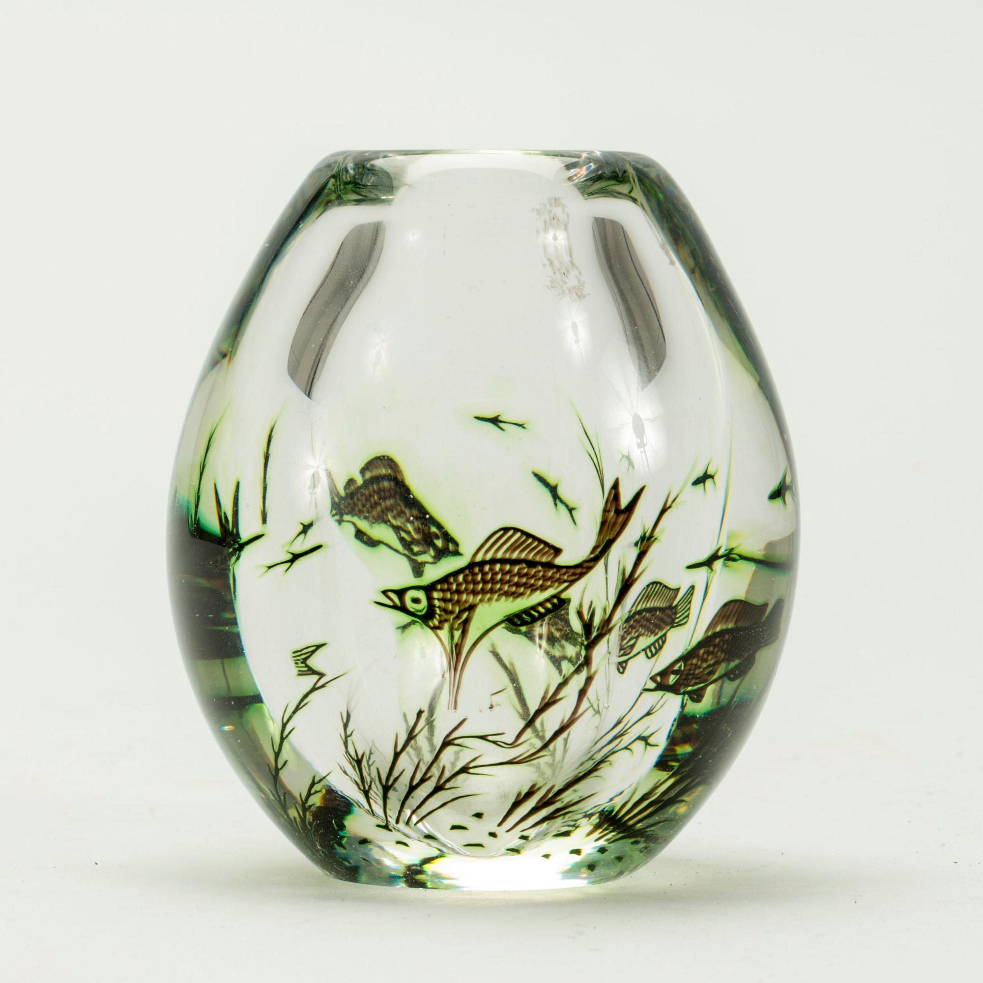 VAS, glas, Edward Hald, Orrefors Graal nr 8470.