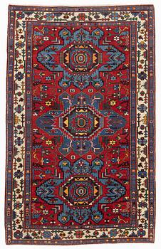 An oriental rug, probably Ardabil, c. 192 x 120 cm.